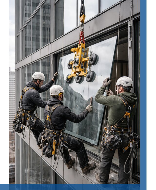 Фасадное остекление зданий под ключ в Реже от 10953 р. | ВЫСОТНИК-Реж