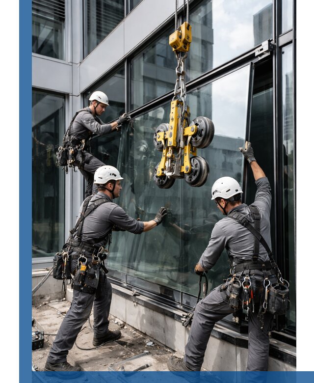 Структурное остекление фасадов в Реже монтаж и обслуживание