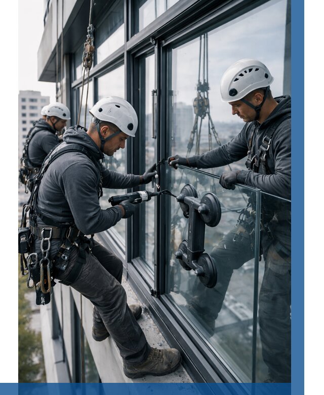 Витражное остекление зданий в Реже от 3834 р. | ВЫСОТНИК-Реж