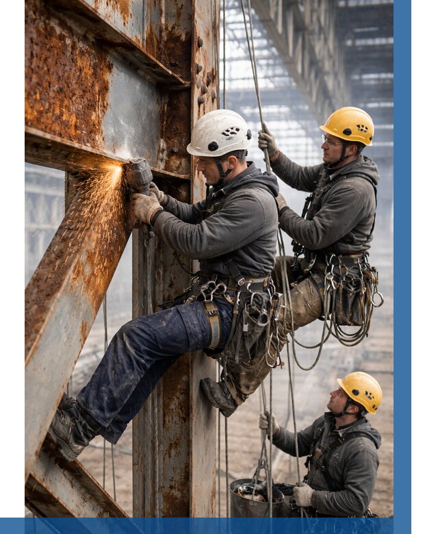 Зачистка металла от ржавчины в Реже от 383 р. | ВЫСОТНИК-Реж