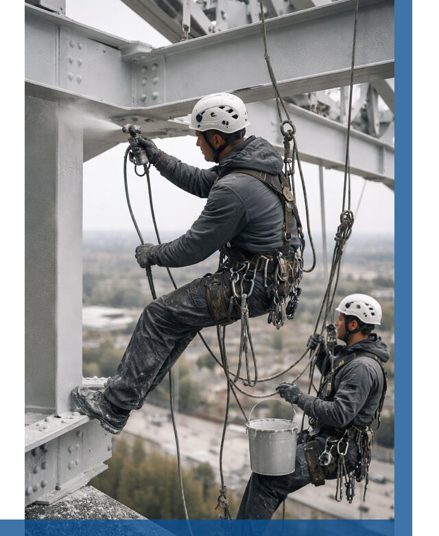 Покраска металлоконструкций на высоте в Реже 383 р |ВЫСОТНИК-Реж