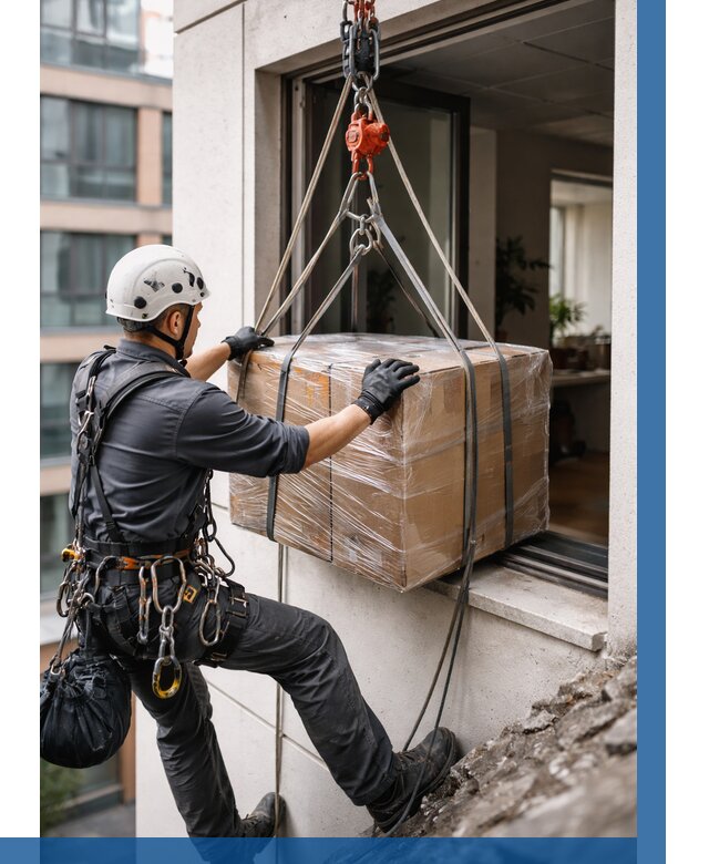 Подъем груза через окно в Реже от 4929 р. | ВЫСОТНИК-Реж