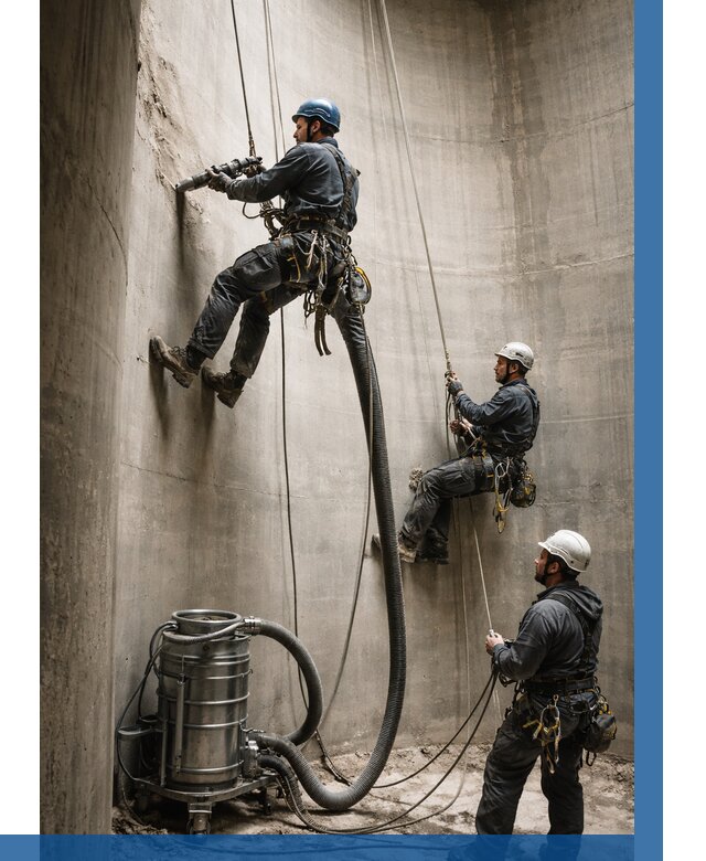 Зачистка силосов в Реже от 4929 р. Договор и смета ВЫСОТНИК-Реж