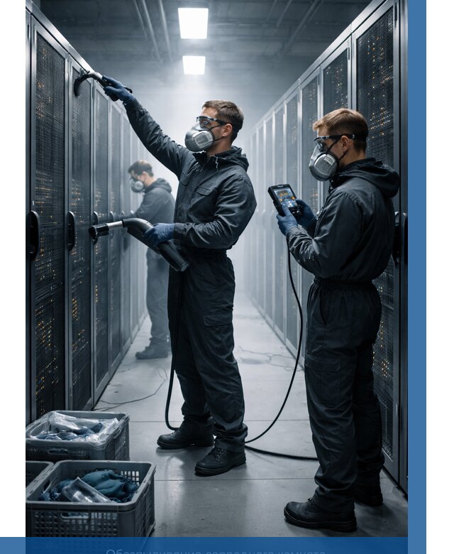 Обеспыливание серверной комнаты в Реже от 4929 р. | ВЫСОТНИК-Реж