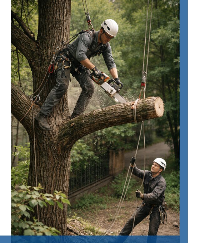 Спил деревьев альпинистами в Реже от 8762 р. | ВЫСОТНИК-Реж