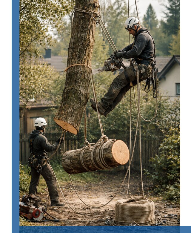 Валка деревьев частями в Реже, безопасно и аккуратно