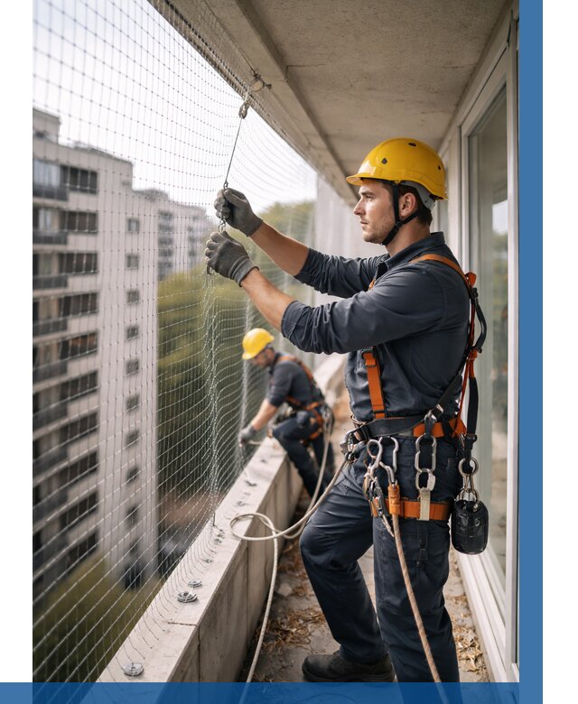 Монтаж сетки от птиц в Реже от 4929 р. | ВЫСОТНИК-Реж