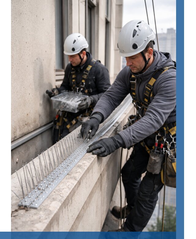 Установка шипов от птиц в Реже от 931 р. | ВЫСОТНИК-Реж