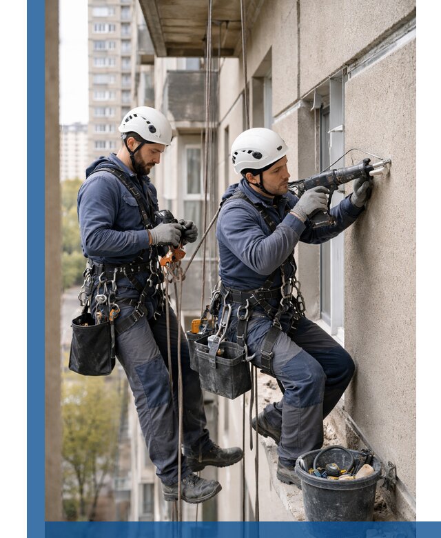 Промышленные альпинисты высотные работы и монтаж в Реже